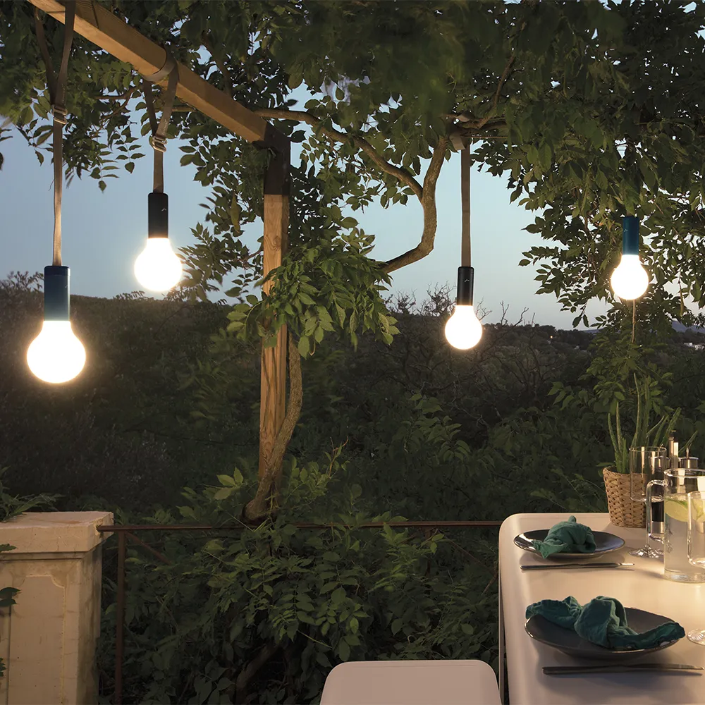 Aplô Lampe h.24 cm Acapulco blau