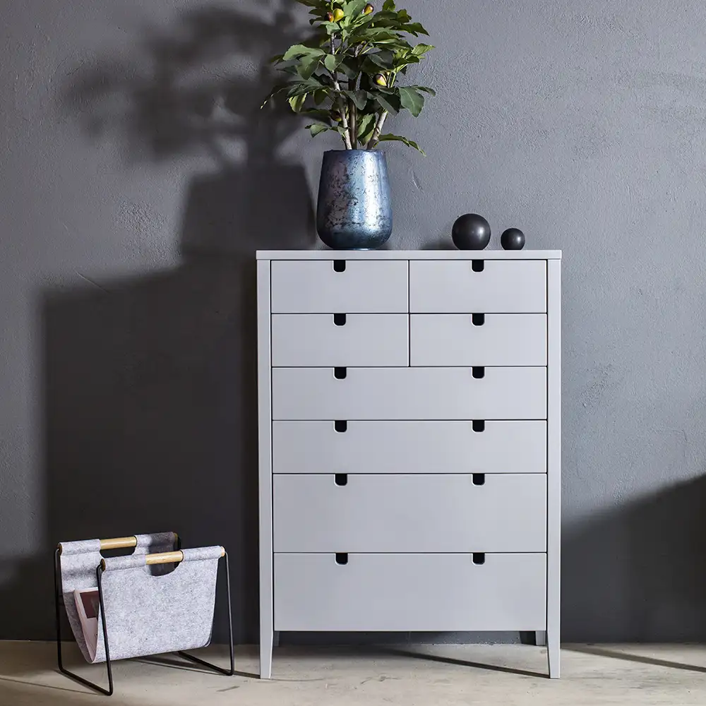 Klinte Kommode 4+4 grau