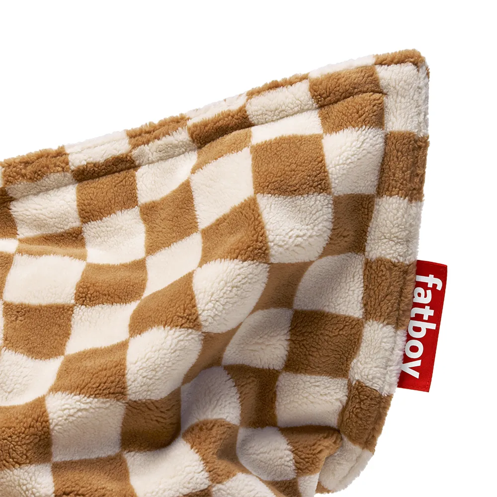 Original Slim Teddy Sitzsack  Chess Almond Creme