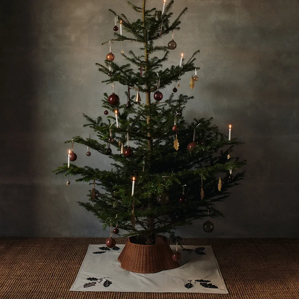 Handgeflochtener Weihnachtsbaumrock Natural