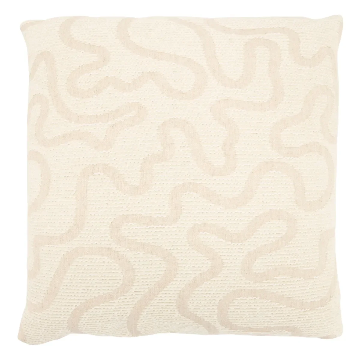 Vev Kissen 45x45x12 cm Polyester beige