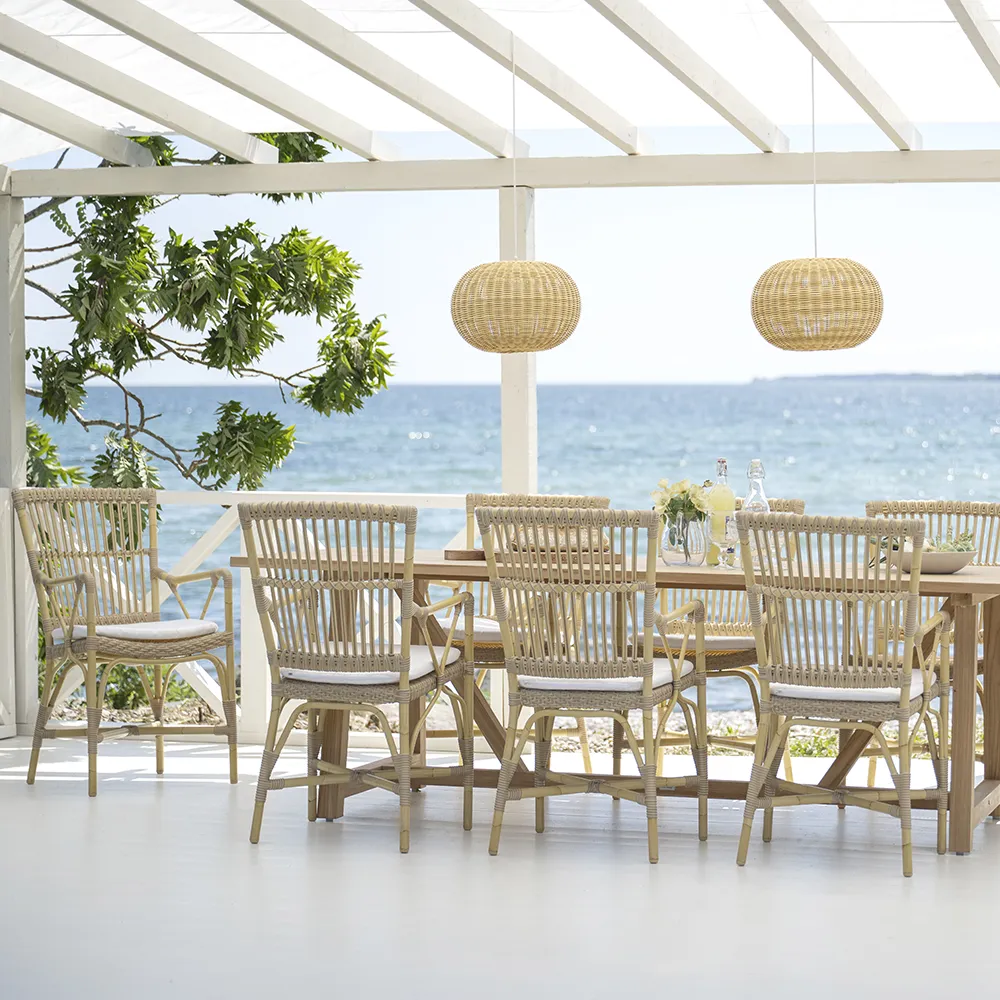 Piano-Armlehnstuhl aus Kunstrattan