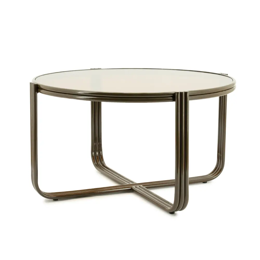 Schicker Couchtisch – braun, 63 x 63 x 35 cm
