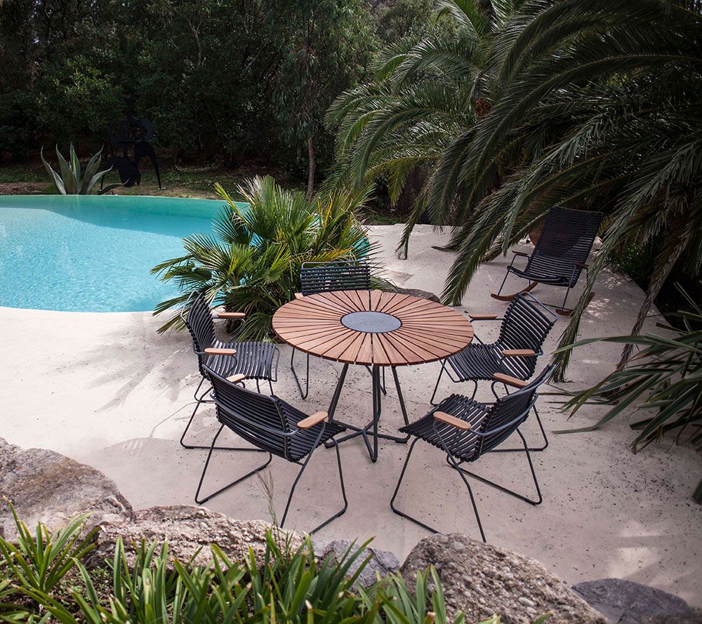 Click Sessel schwarz Aluminium