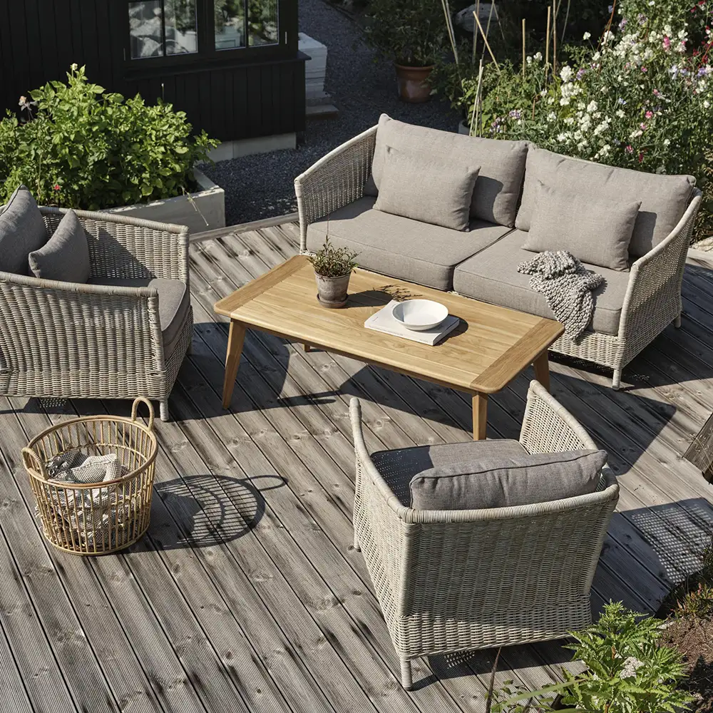 Aster Lounge Gruppe aus künstlichem Rattan