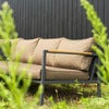 Cap Ecksofa Groß Anthracite / Brown 