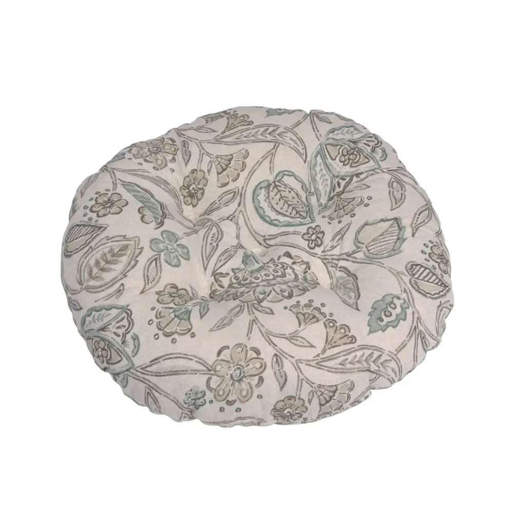  Palettenkissen Ø39 cm, beflockt, weinrot