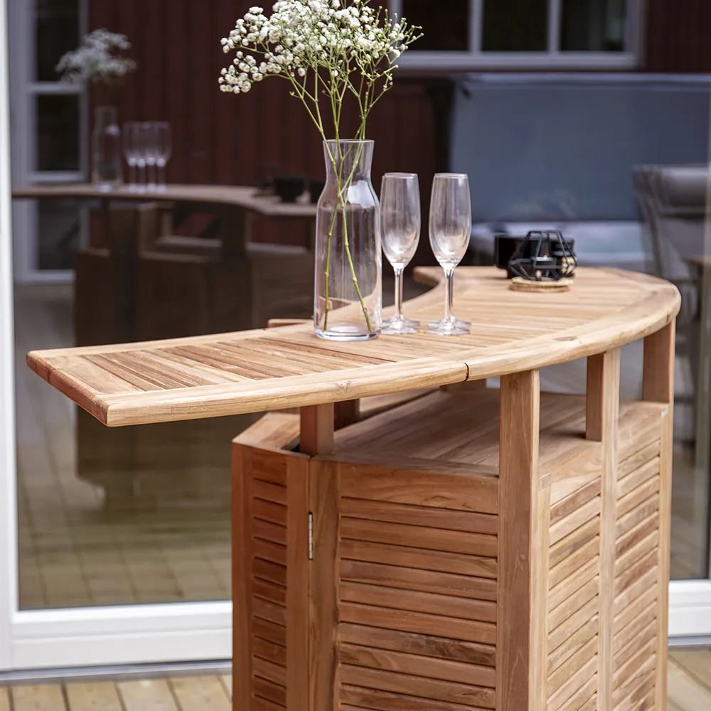 Kenia Stehtisch Teak