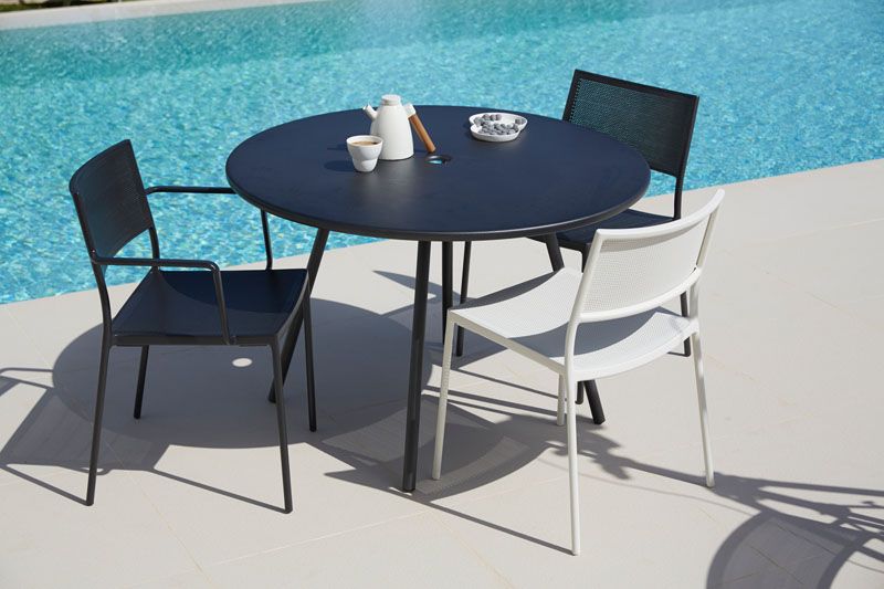 Area Esstisch Lava Grau