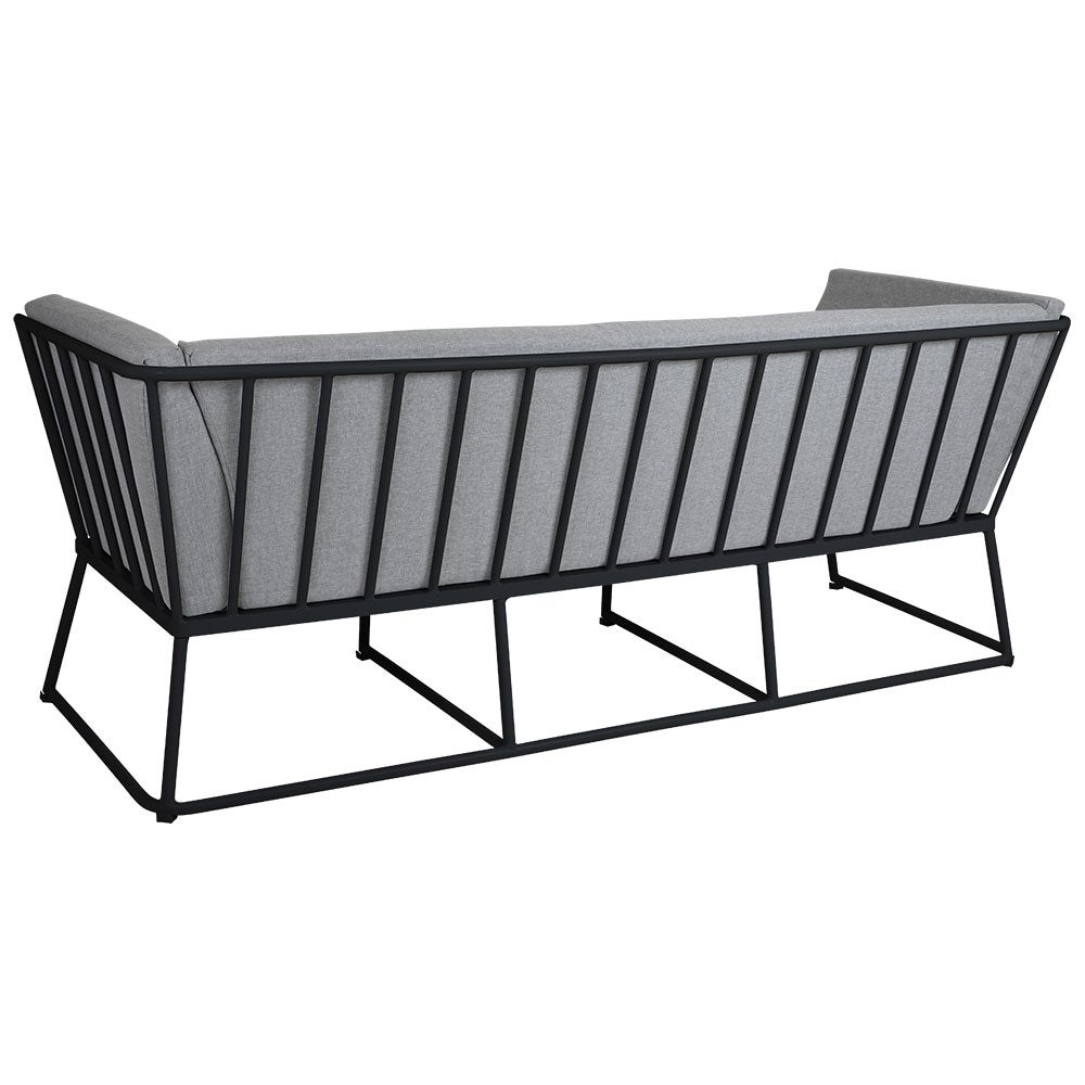 Vence 3-Sitzer-Sofa schwarz/grau