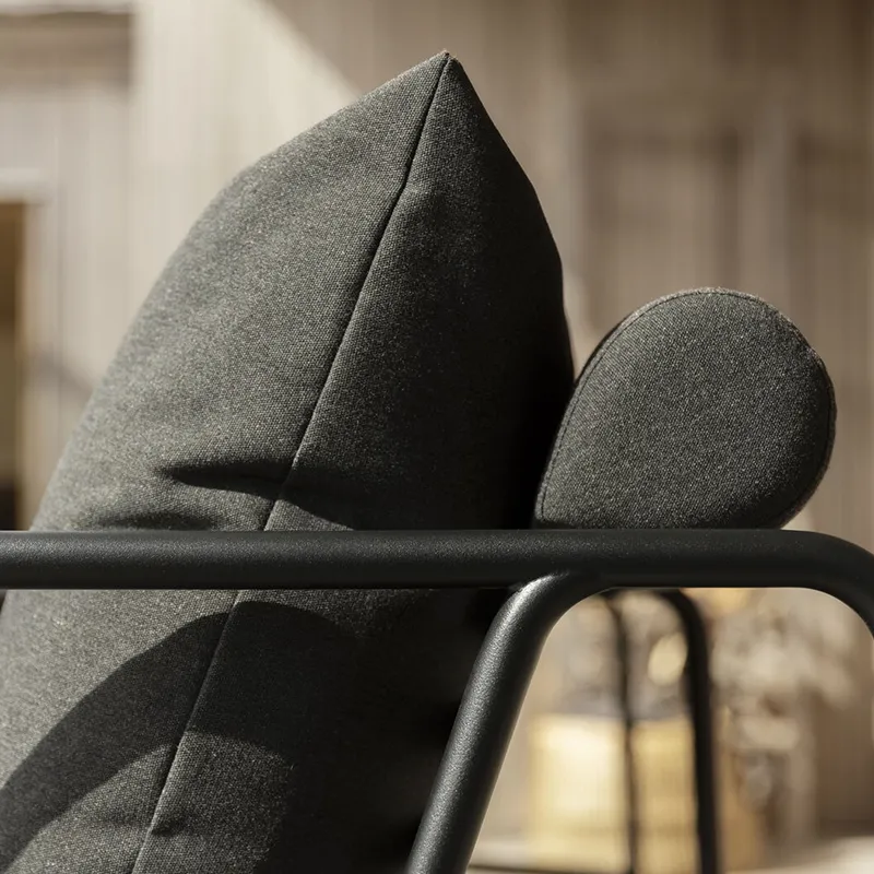 Avon 2 Sitzer Sofa Dunkelgrau/Schwarz