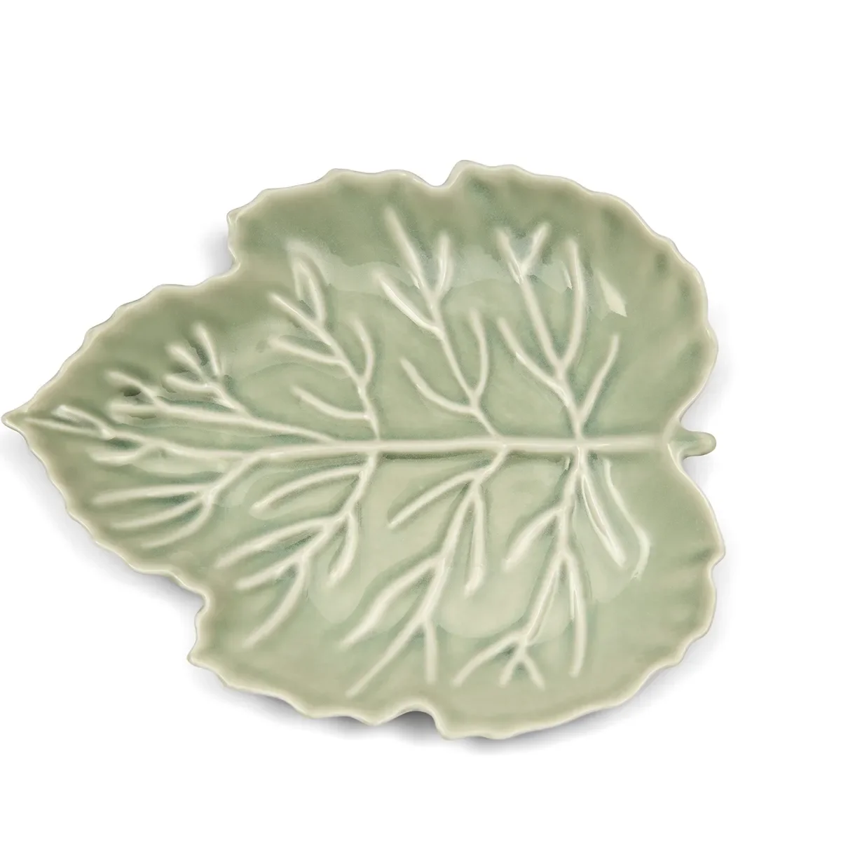Teller Autumn Leaf 23x19 cm Green