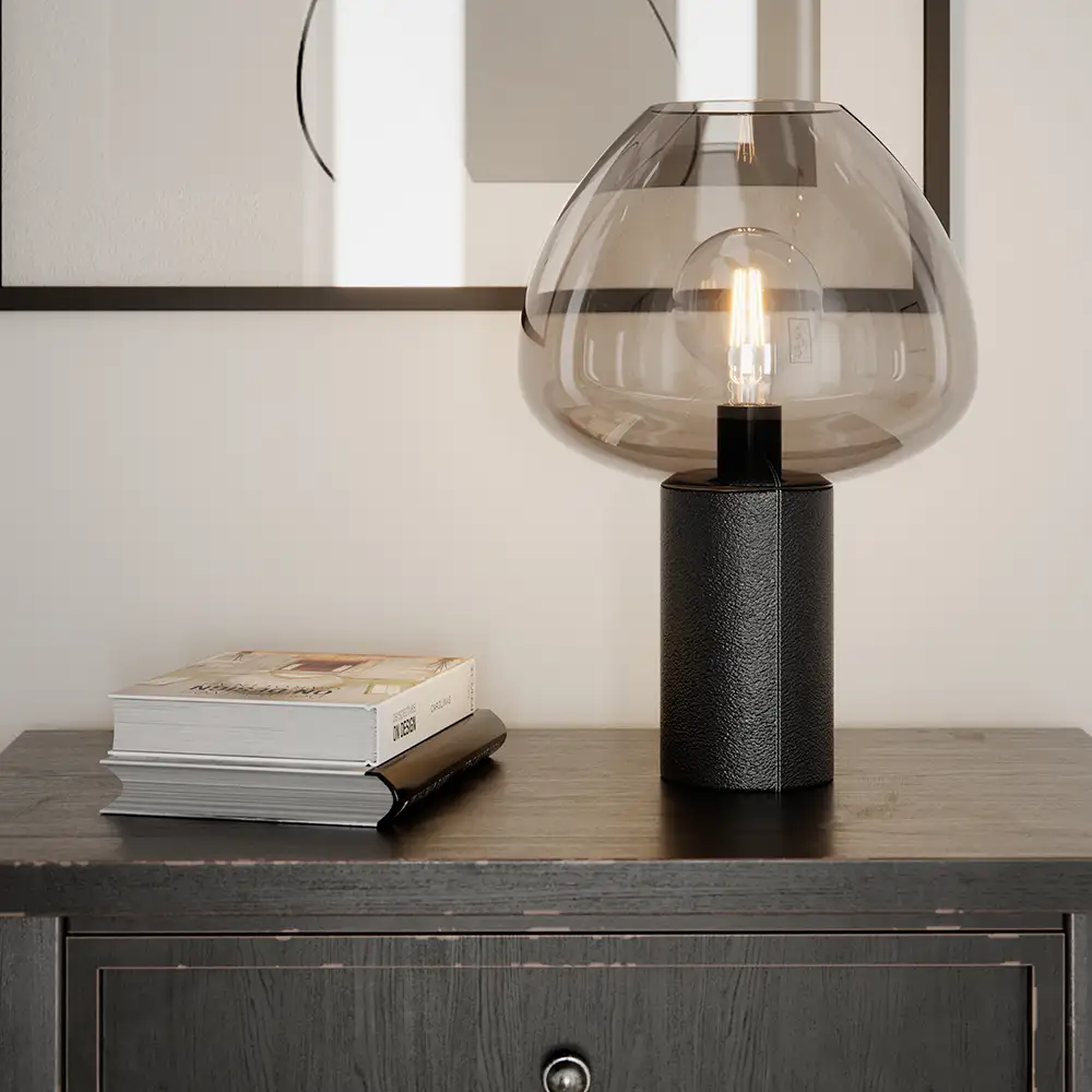 Cozy Tischleuchte Schwarz/Grau