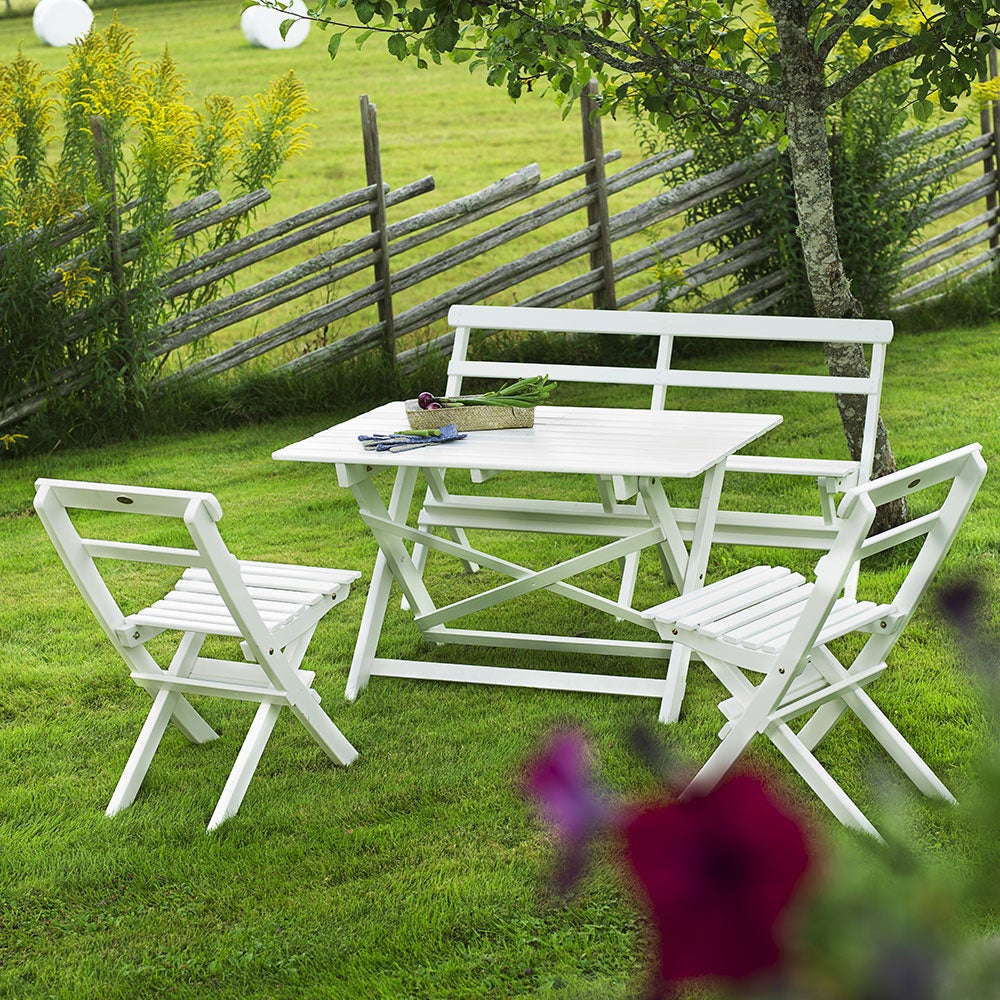 Torpet Klappstuhl Weiß glasiert 