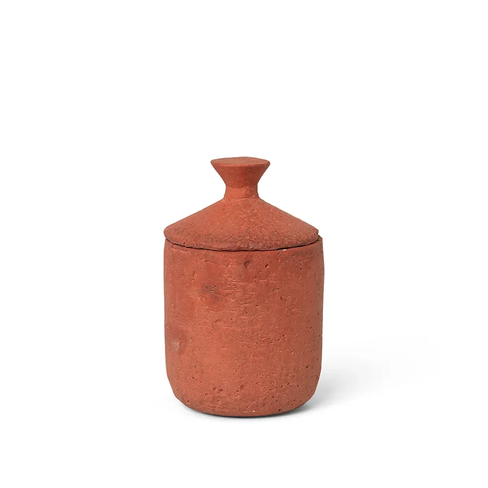 Ferm Living, Duftkerze Ura Red Sienna (Zitronengras)