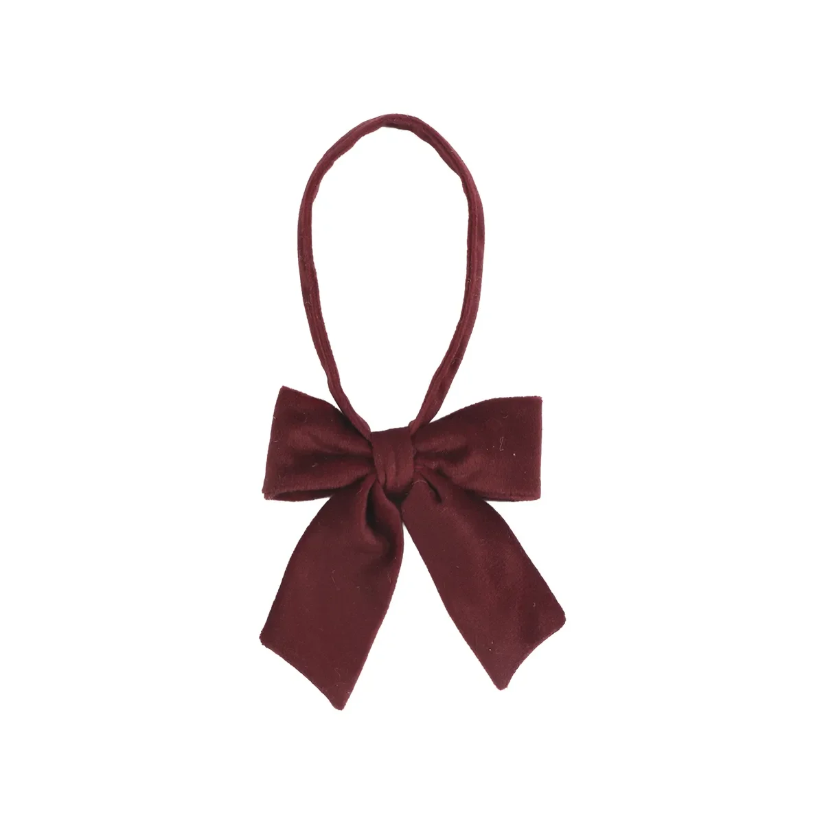 Weihnachtsschleife aus Samt Velvet S Red B 10 cm