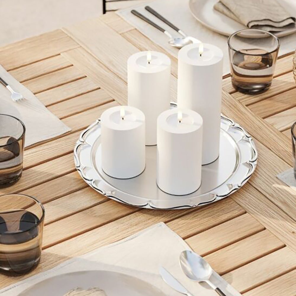  LED Blockleuchte Outdoor 7,5x15 cm weiß