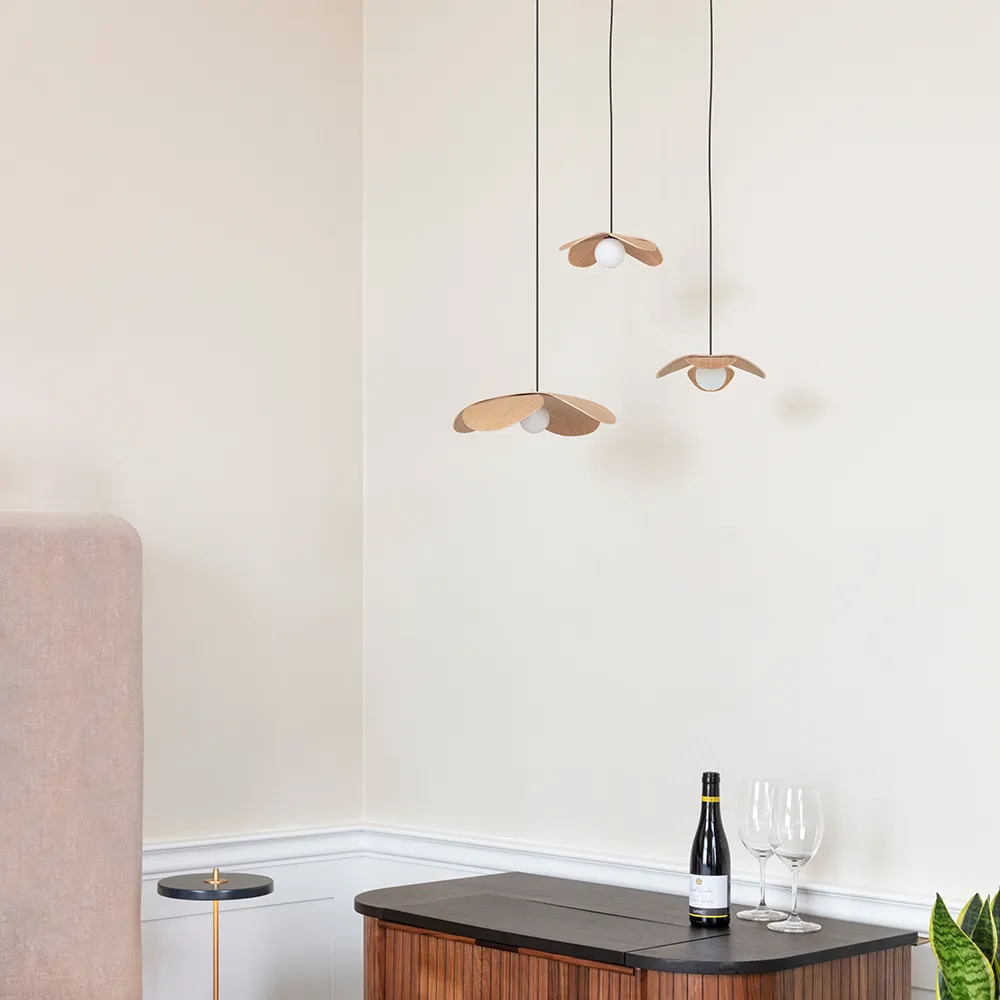 Lampenschirm Forget Me Not Large aus Eiche