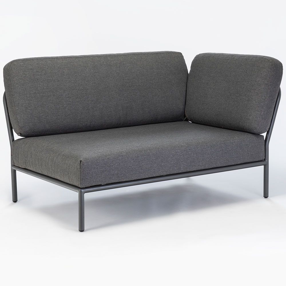 Level Endkappe rechts Grau Aluminium