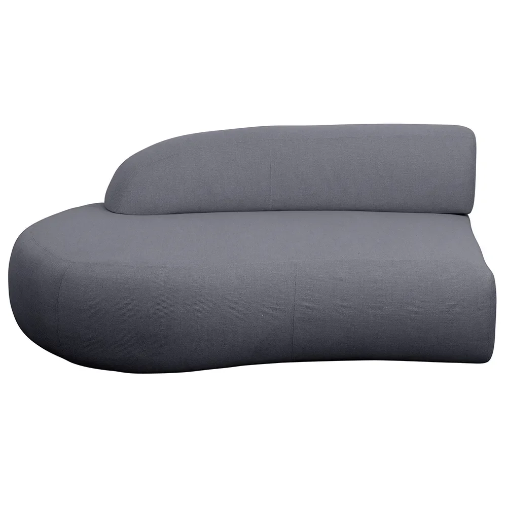 Mellow Sofa Modul rechts mit kurzem Rücken Grey
