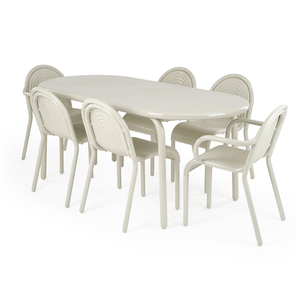 Groove Obround Tisch Putty