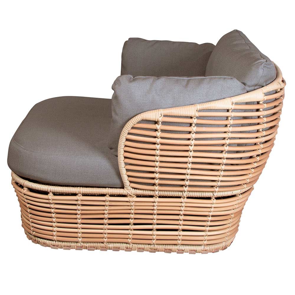 Lounge Sessel Basket Naturgeflecht Inkl Light Cane Line Airtouch Kissen Set