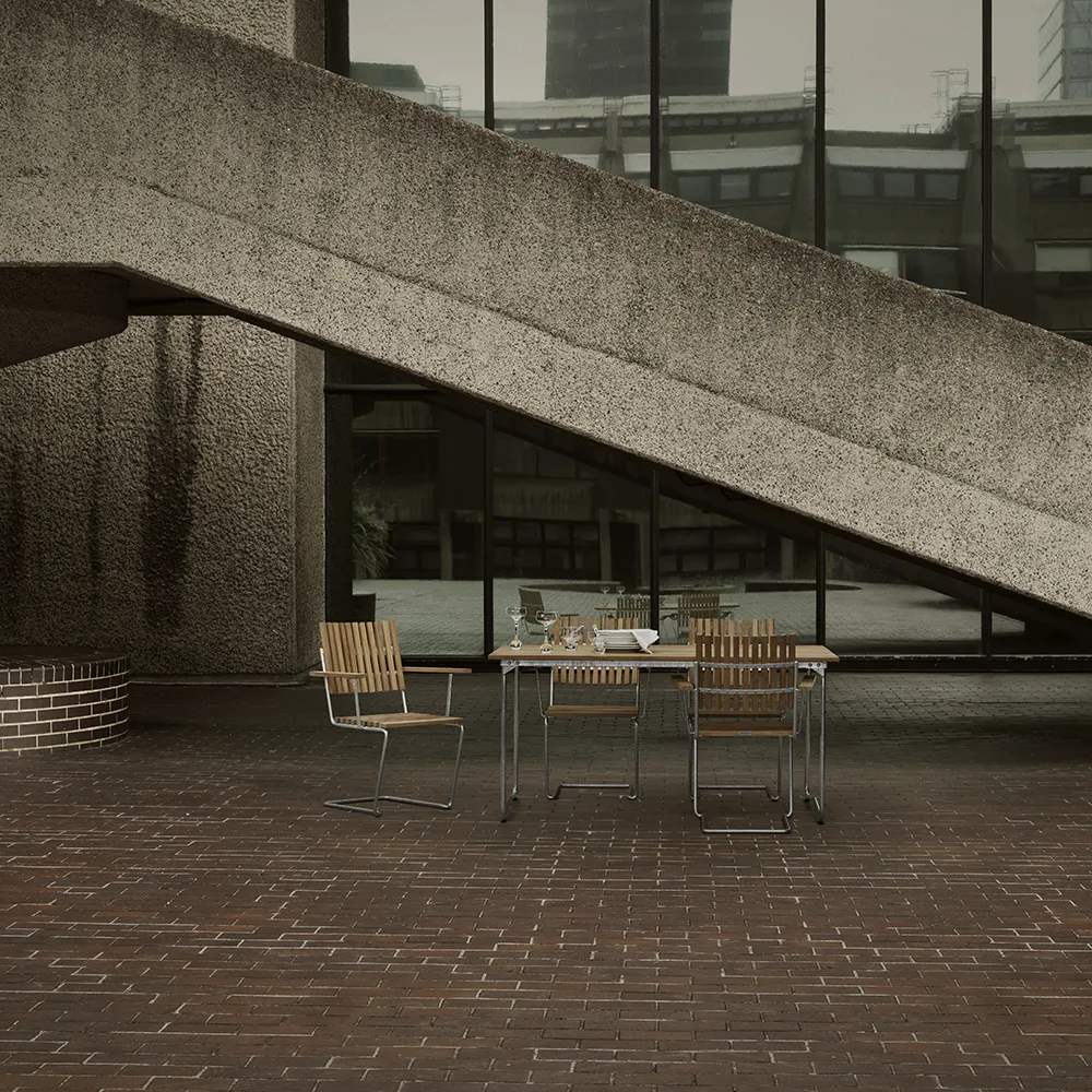 Bovik Tisch 150 Teak / galvanisiert