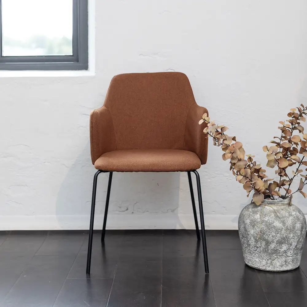 Urban Dining Chair rostbraun 2er-Pack