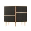Audacious Highboard Schrank Eiche/Shadow