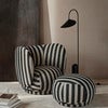 Rico Lounge sessel Louisiana - Sand/Black