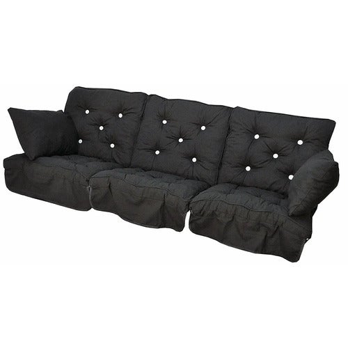 Swing Sofa Set Low Back Schwarz