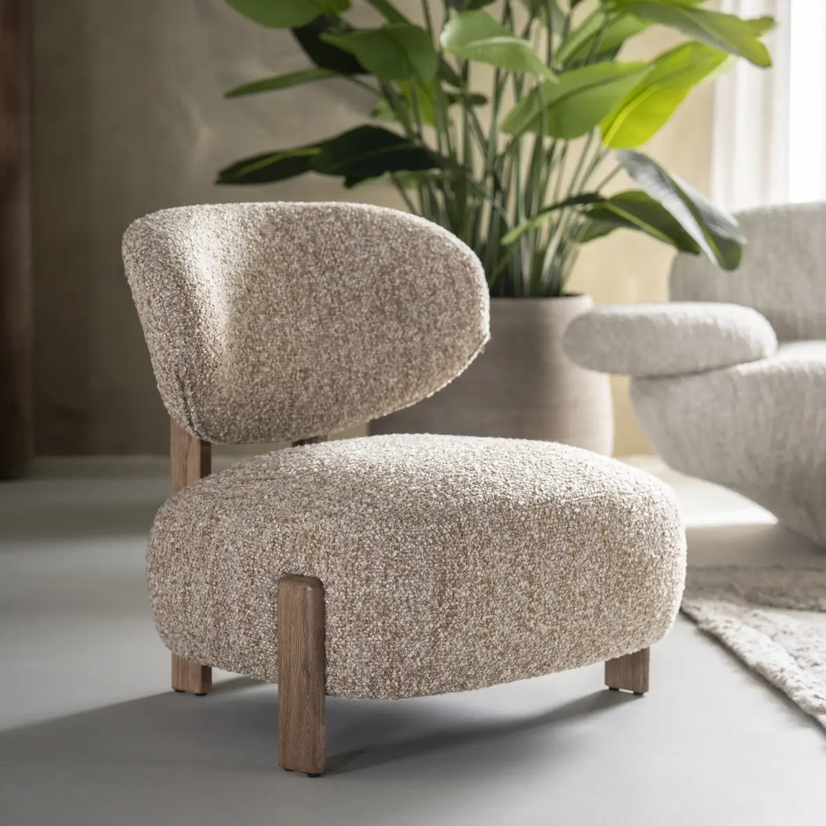Reza brown Sessel - beige Bay