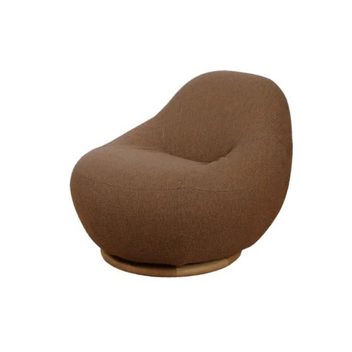 Gem loungesessel m/teak svirvel Umber brown, Rise