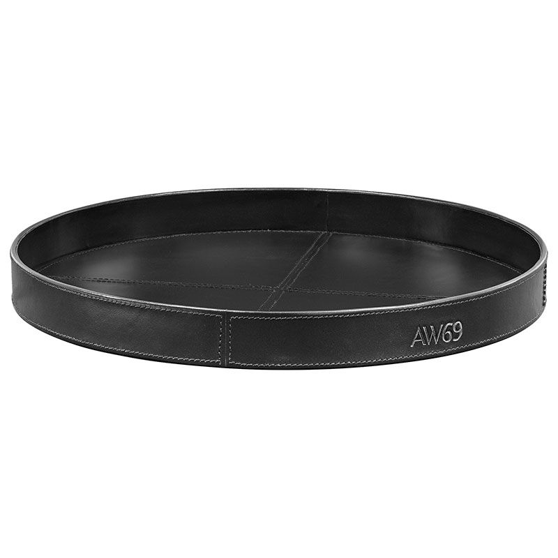 Mendoza Rundes Tablett Schwarz