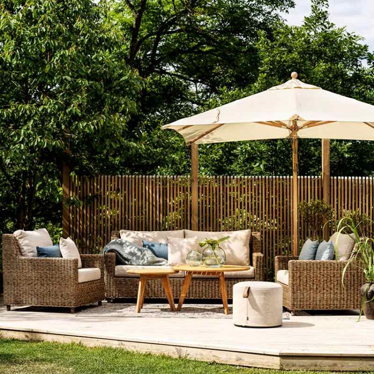 Sandkorn Sofa Natur Rattan