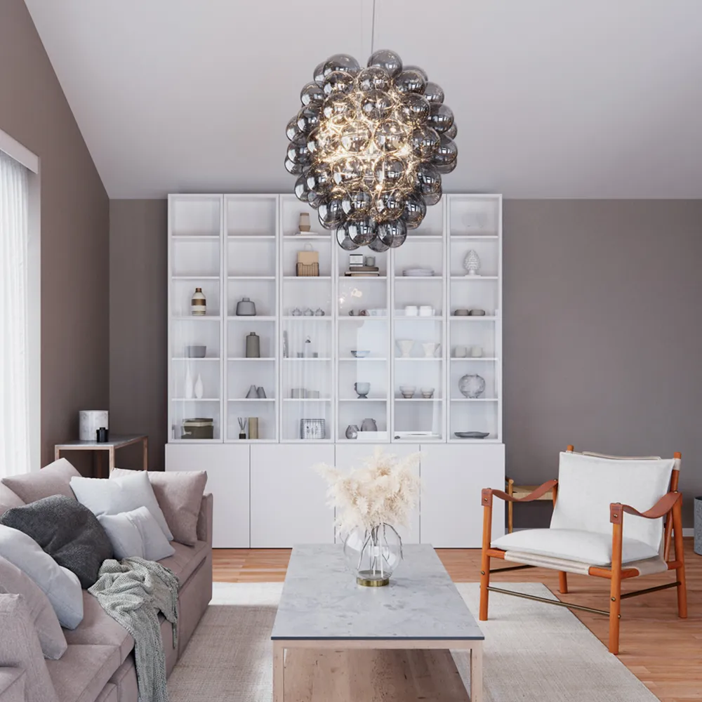 Deluxe Deckenleuchte Ø64cm Grau 