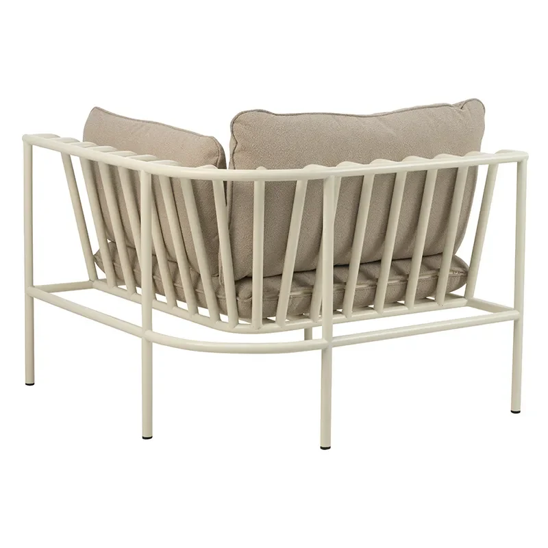 Collier Eckstück  Pearl white / Teddy beige