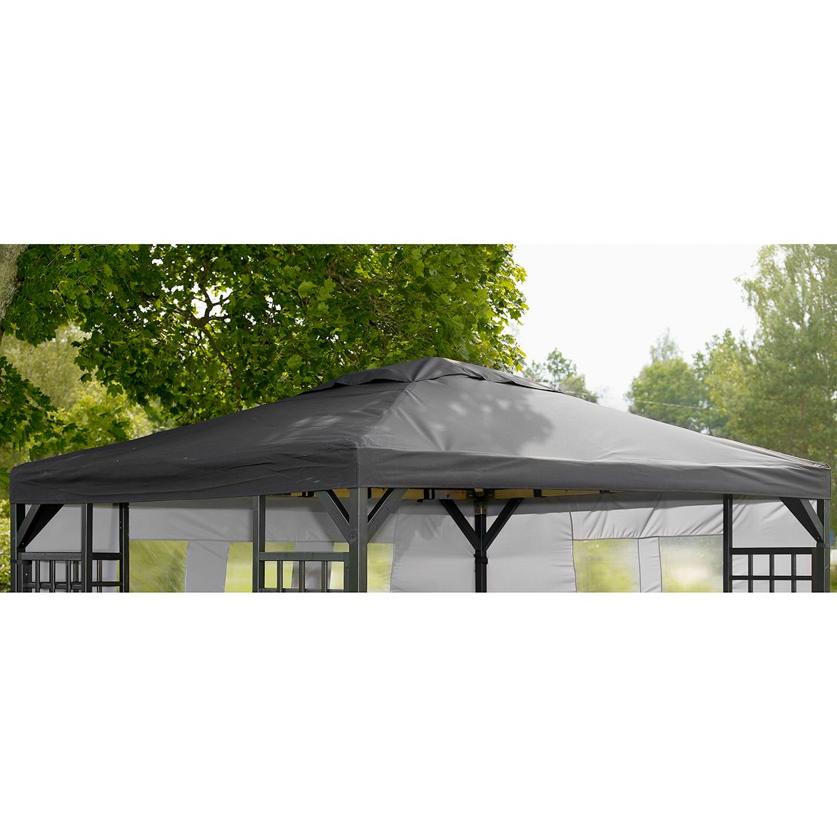 Dachpavillon 300x400 cm schwarz 