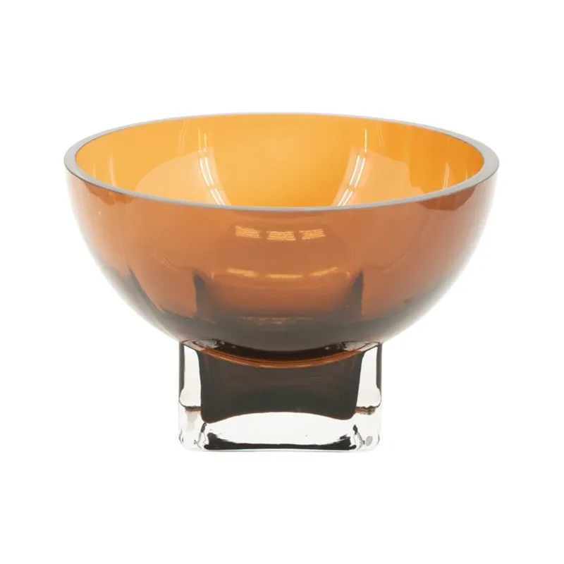 Vea Schale 20x20x13 cm Glas braun