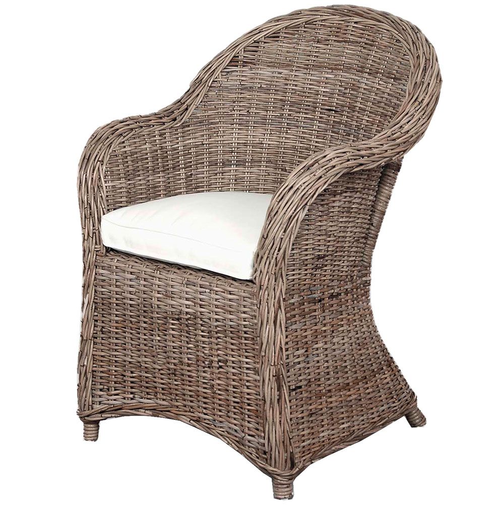 1924 Rattansessel Kubu Grau exkl. Kissen