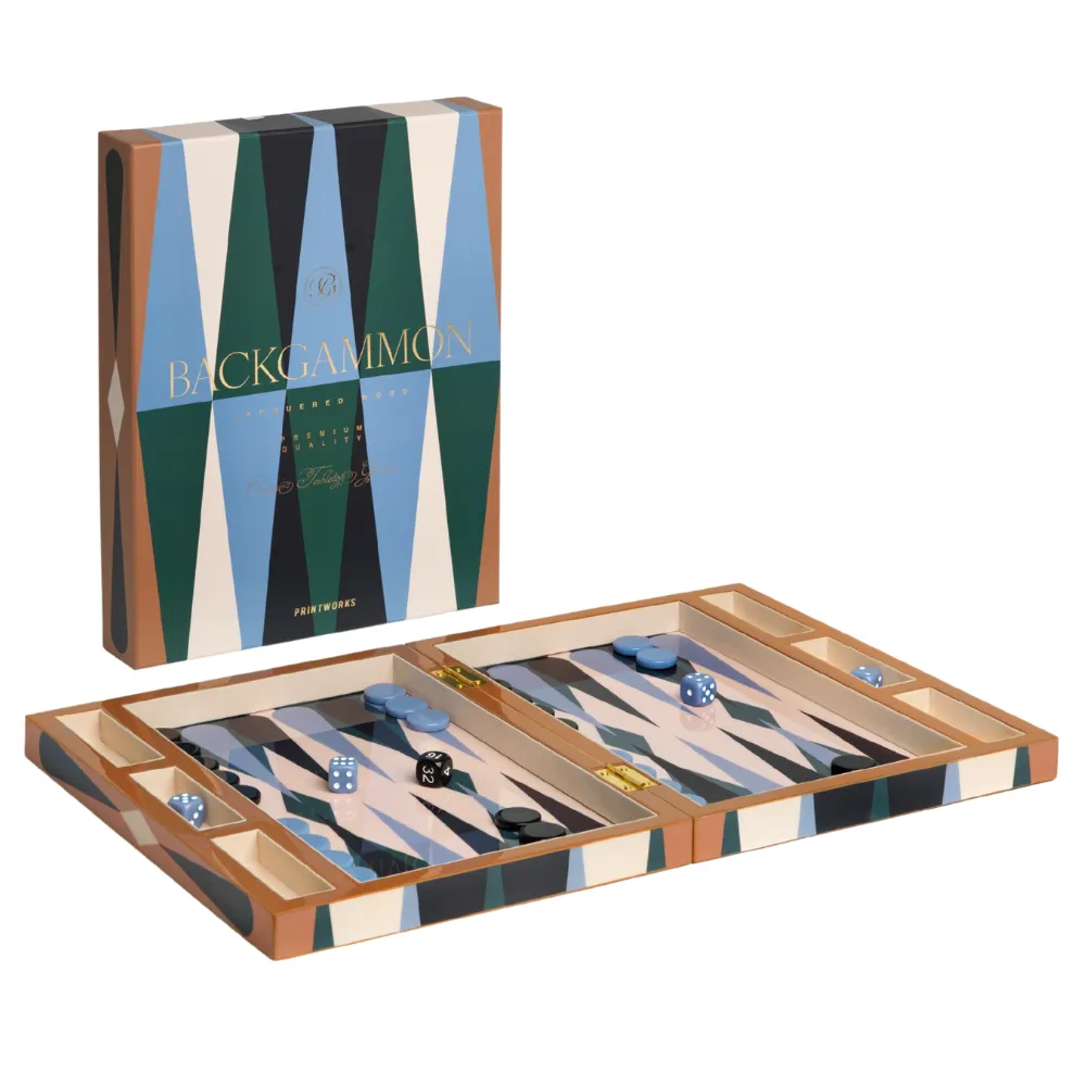 Backgammon Lackiert