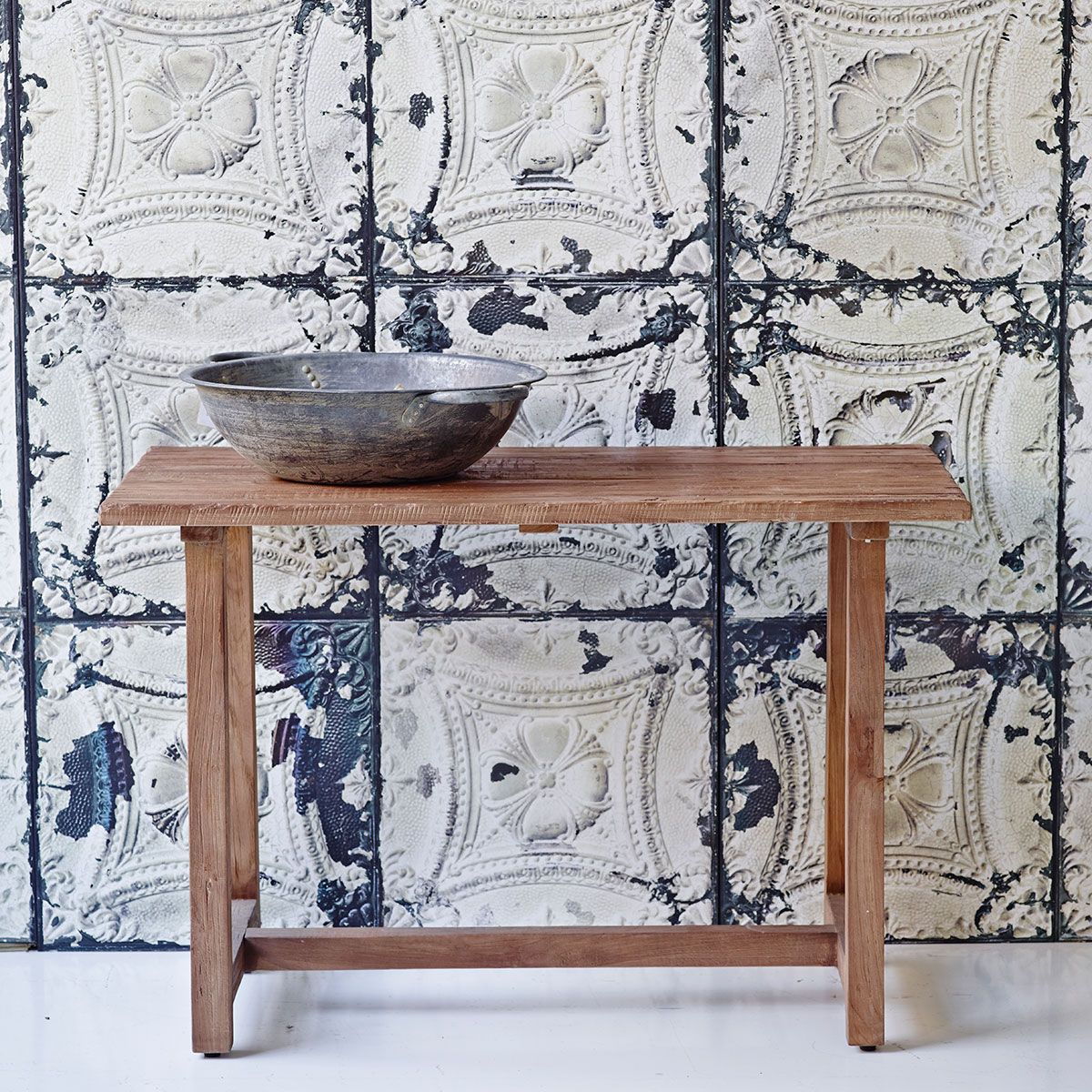 Lucas Schreibtisch Teakholz