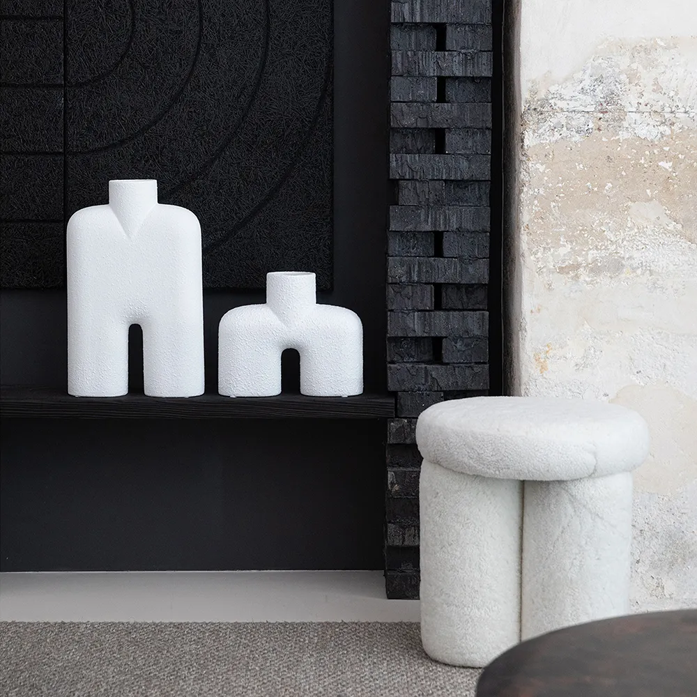 Big Foot Stool - White (Sheepskin)