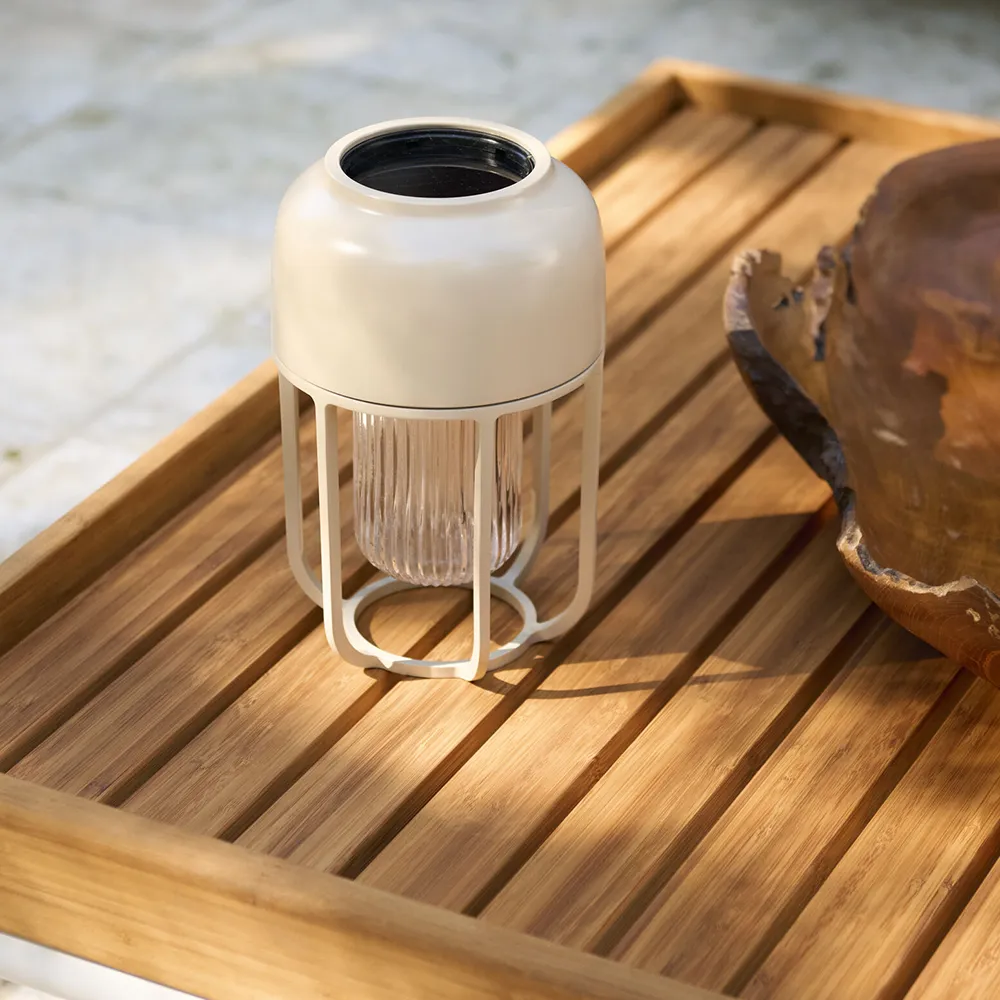 Tragbare Solarzellenlampe LIGHT No.1 Beige