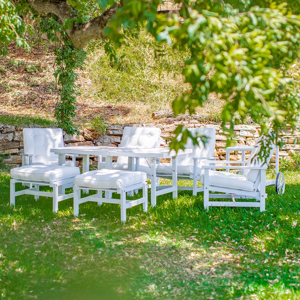 Tisch 80X142cm Höhe 65.5 Weiß Aluminium