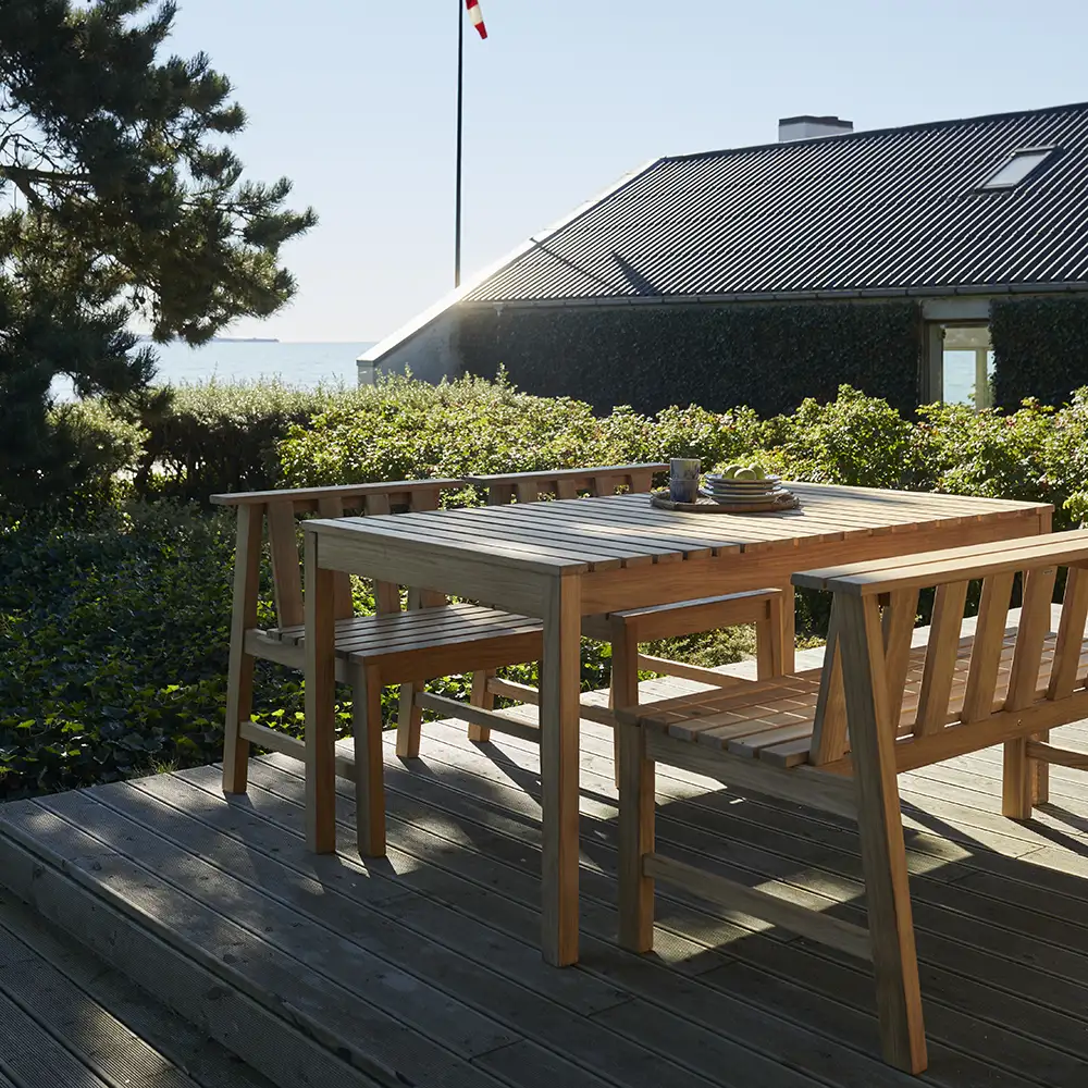 Plank Esstisch 160x90 cm Teak