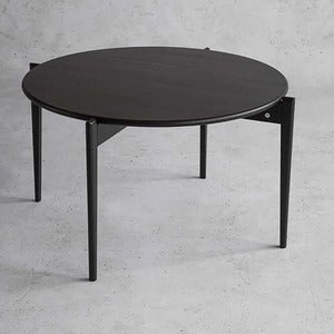 Tilia Couchtisch Ø88 cm Eiche schwarz gebeizt