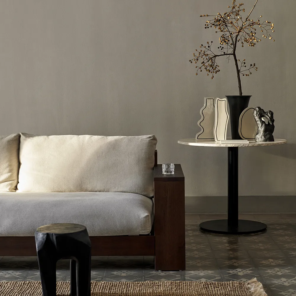 Mineral Esstisch - Bianco Curia/Black