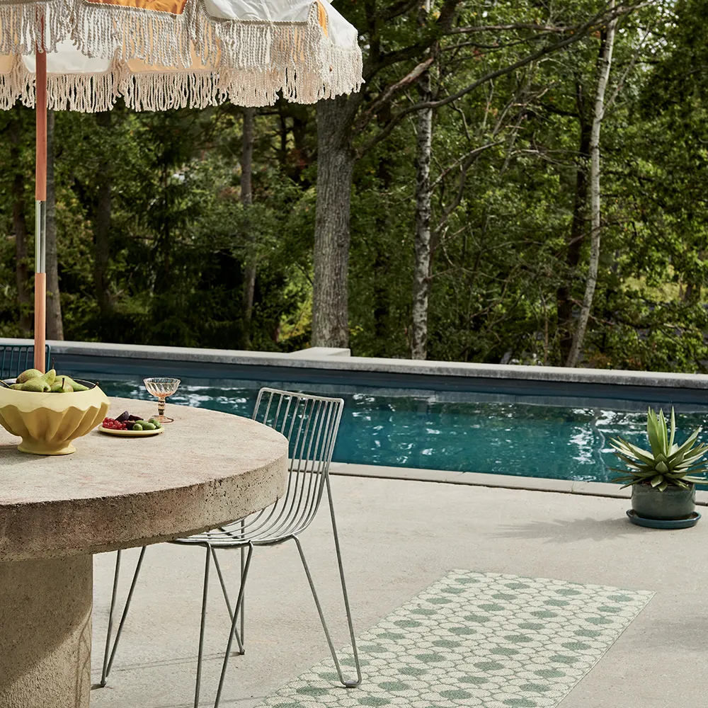 Anya teppich Misty Mint/Vanilla 70 x 100 cm