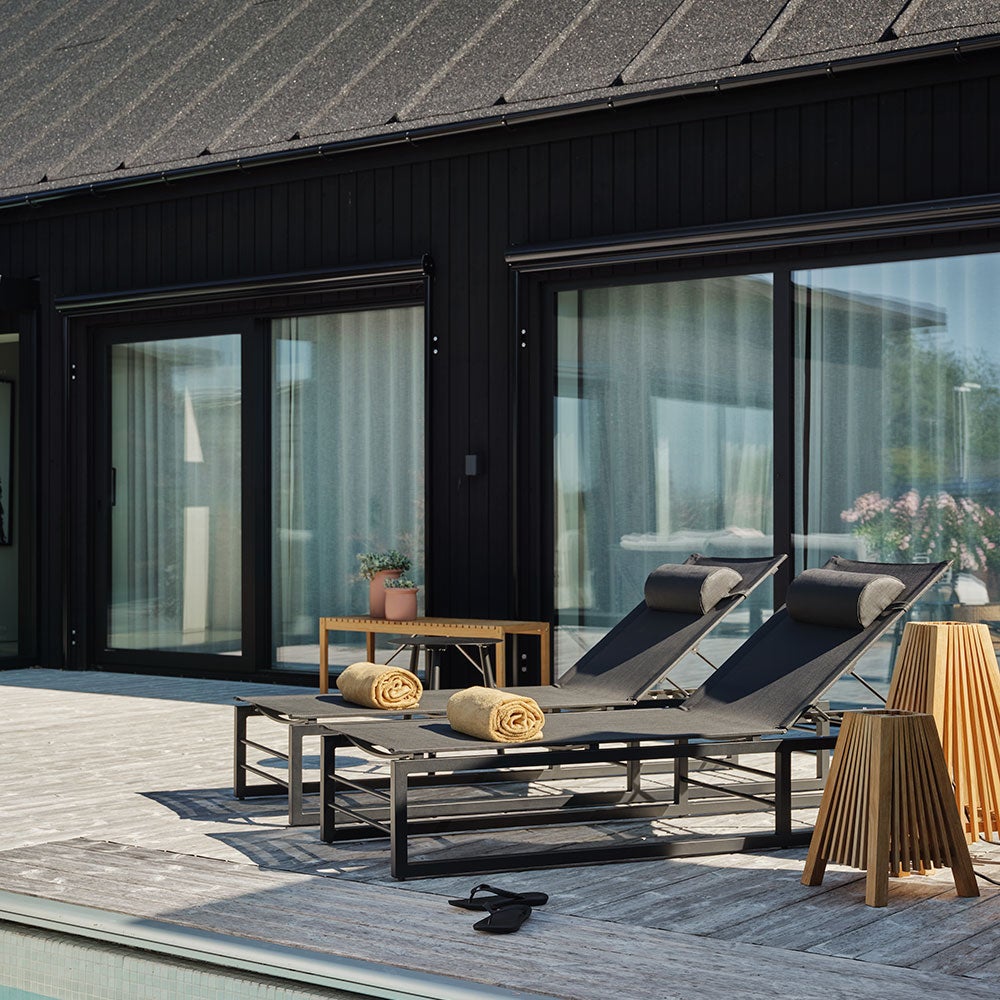 Vevi Tagesbett schwarz/schwarz